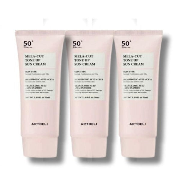 KtAlphaShop [BeautyNation] ArtDelly Melacut Suncream Tone Up 50ml x 3