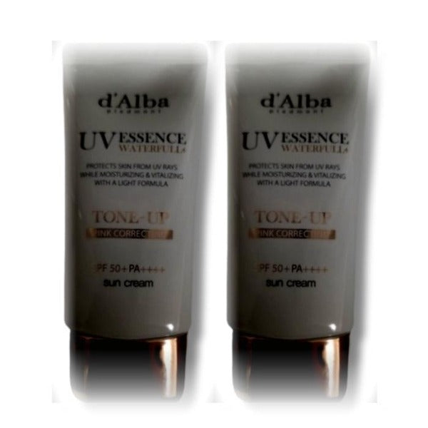 KATYALPHASHOPPING BeautyNara Dalva Vegan Watful Pink Tone-Up Suncream 50ml x2