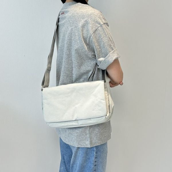 Kangol Essential Retrocore Crossbody Bag M Light Gray