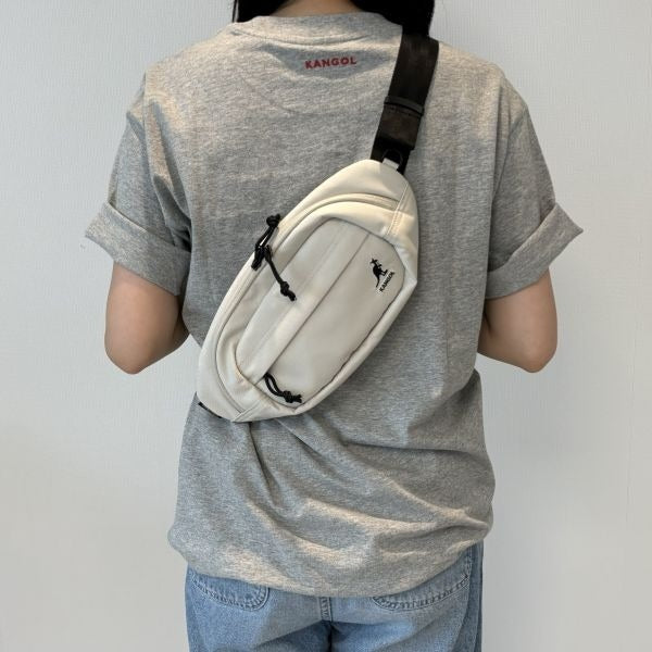 Kangol retrocore standard slinging bag 1352 ecru crossbody