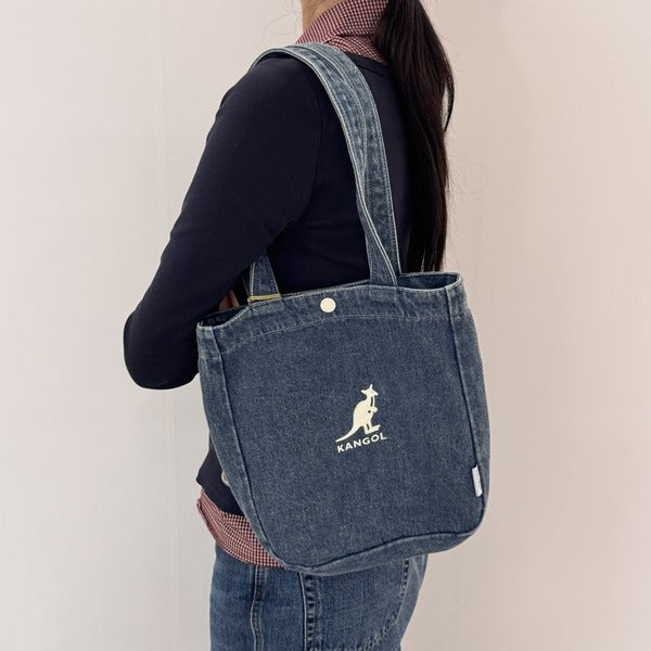 Kangol washed jersey eco bag small 0059 denim crossbody slingback