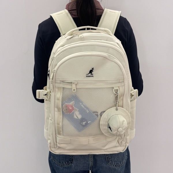 Kangol Icon Alpha Pro Backpack 1487 Ivory School Bag