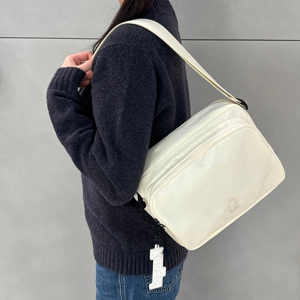 Kangol Every Day Nylon Crossbody Bag 3385 Ivory Slingsack