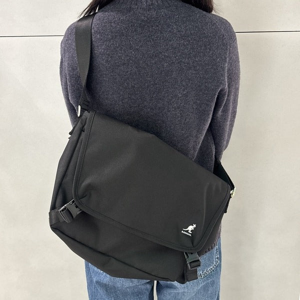 Kangol Icon Trape Crossbody Bag 3377 Black Slingshot