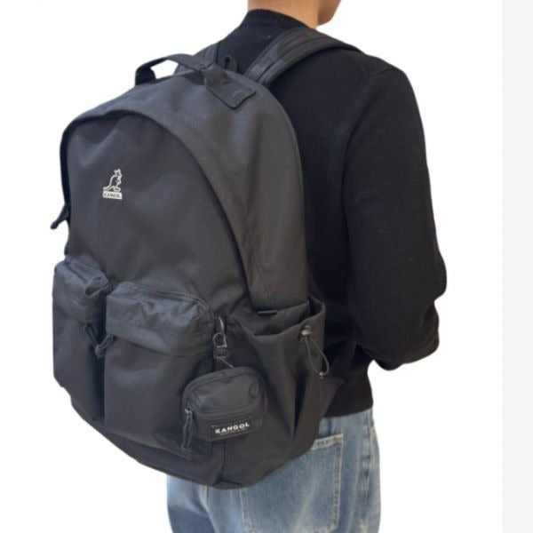 Kangol Retrocore Standard Split Backpack 1471 Black Briefcase