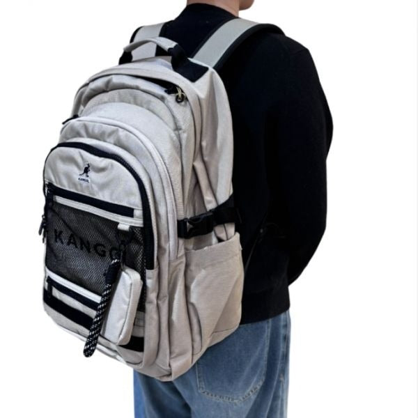 Kangol Icon Quantum Backpack 1466 Ecru School Bag