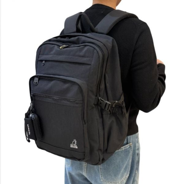 Kangol RetroCore Student Backpack 1469 Black Bookbag