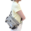 Kangol CBR Retro Core Large Crossbody Bag Beige Slingback