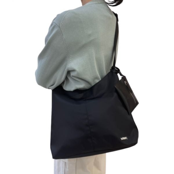 Domestic Official Store: Kangol Bag Day Retrocore Large Hobo Black Crossbody Slingshot 3351