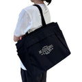 Kangol Bio Canvas Big Tote Bag 3977 Black Crossbody Slingback