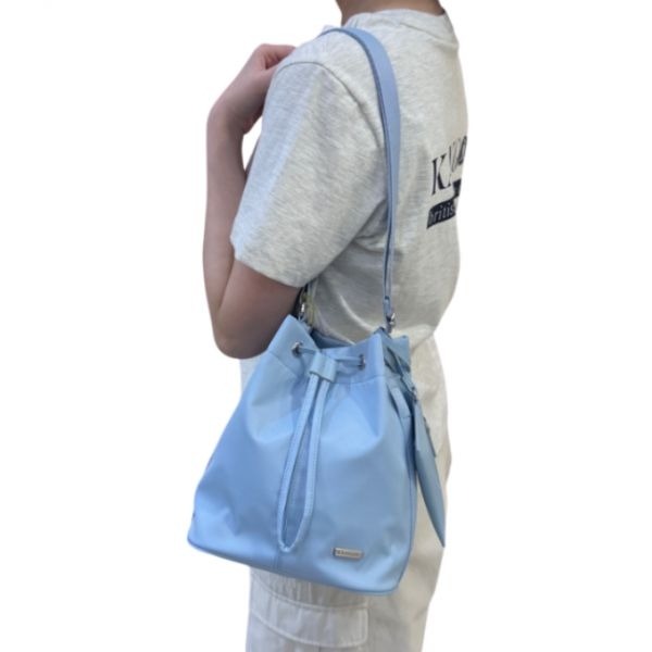 Domestic Official Store Kangol Bag Day Retrocore Bucket Bag 3983 Blue Crossbody Slingshot