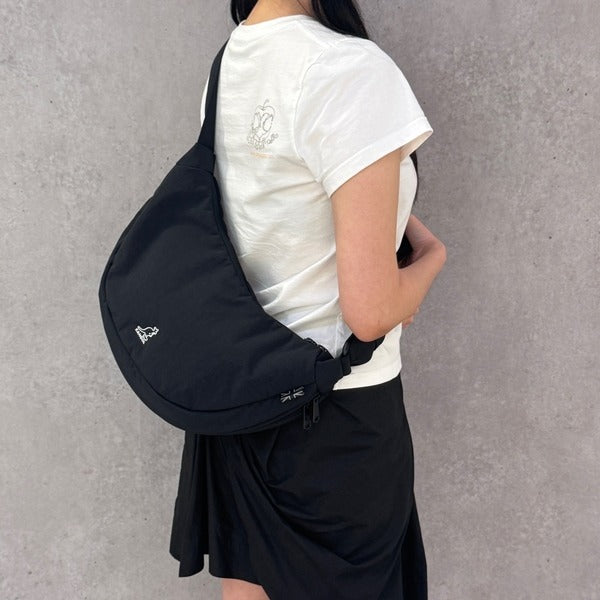 Kangol Essential Plus Round Mini Crossbody Black Slingshot