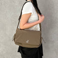 Kangol Essential Plus Flap Messenger Bag 2099 Brown Crossbody Slingshot