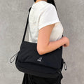 Kangol Essential Plus Flap Messenger Bag 2099 Black Crossbody Slingback