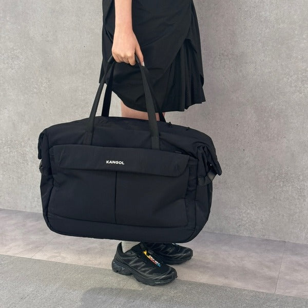 Kangol Easy Travel Large Boston Bag 4000 Black Crossbody Slingshot