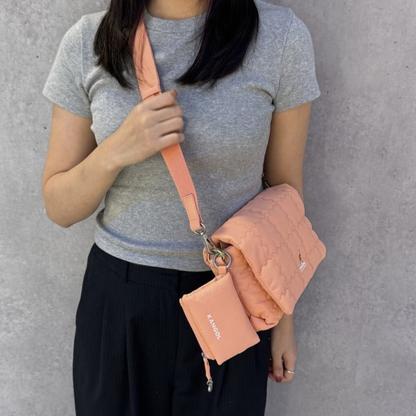 Domestic Official Store Kangol Bag Quilt Mini Crossbody 3368 Pink