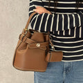 Kangol bag Luna leather bucket bag 3990 brown crossbody slingback