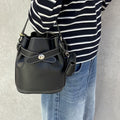Kangol bag Luna leather bucket bag 3990 black crossbody slingback