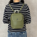 [Official Korean Store] Kangol Luna Backpack 1481 Khaki School Bag