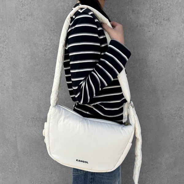 Domestic Official Store Kangol Faux Fur Rounded Crossbody 3370 Ivory Slingsback