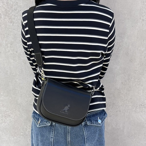 Kangol bag Luna Retrocore Flap Crossbody 3324 Black Slingsback