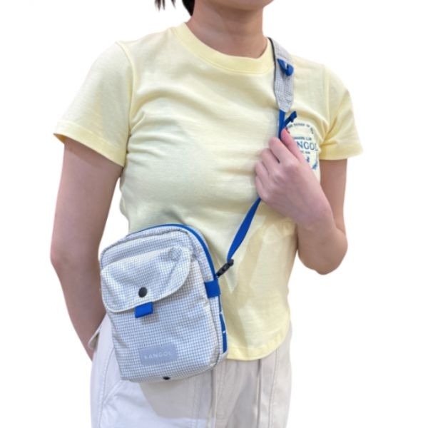 Domestic Official Store Kangol CBR Retro Core Crossbody 3353 Light Gray Slingsack