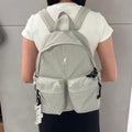 Kangol Everyday Nylon Pocket Backpack 1501 Gray School Bag