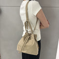 Kangol genuine store bag Beige nylon amber bucket bag 3392 crossbody slingback