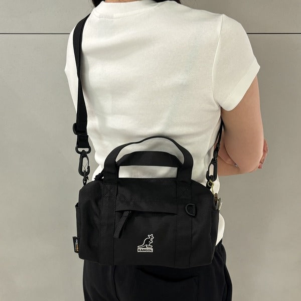 Kangol Standard Double Bag 4018 Black Crossbody Slingshot