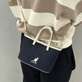 Domestic Official Store Kangol Duo Days Small Tote Bag 4024 Denim Crossbody Slingshot