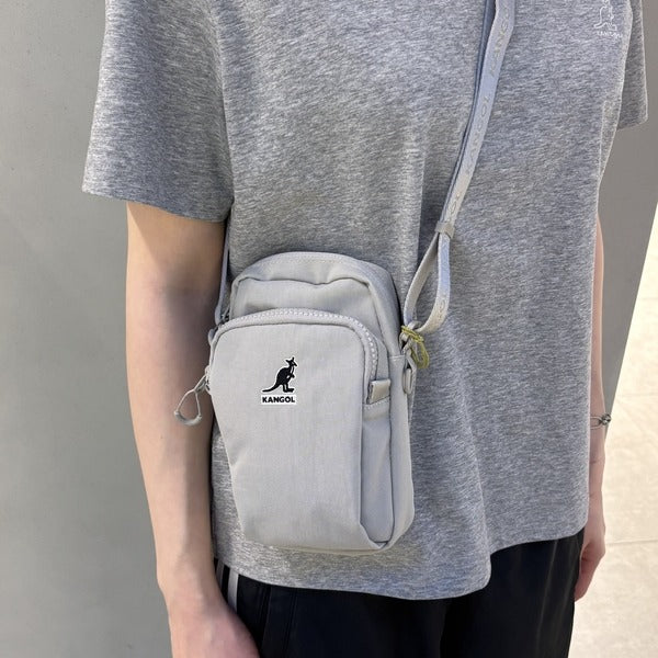 Domestic Official Store Kangol Bag Squad Small Crossbody 3381 Light Gray Slingshot