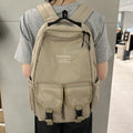 Domestic Official Store Kangol Bag Kangol SOHO Pocket Backpack 1498 Beige Bookbag
