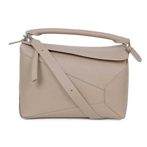 26SS Loewe Puzzle Edge Medium Clay Women's Tote Bag A510P49X26 5541