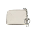Maison Margiela stitch zip keyring ivory women's card wallet SA1UI0012 P4746 T2003