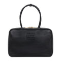 Miu Miu Black Leather Tote Bag 5BB117 2CRW F0002