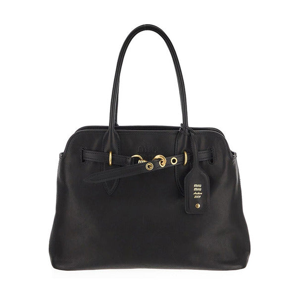 Miu Miu Abantiir Napa Leather Tote Bag 5BG291 2BBL F0002