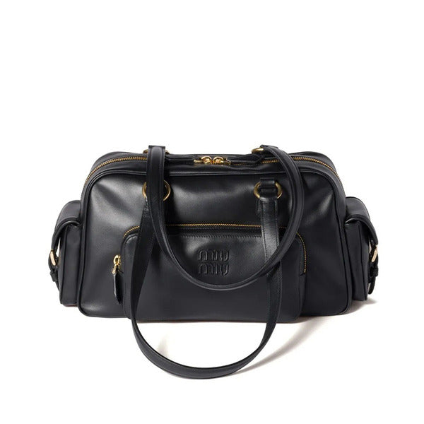 Miu Miu Napa Leather Pocket Top Handle Bag 5BB179 2ICY F0002