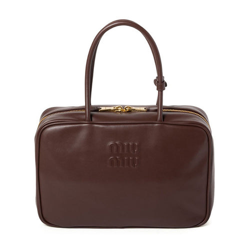 26SS Miu Miu Leather Tote Bag 5BB117 2CRW F0NBL