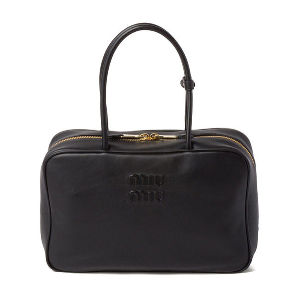 Miu Miu 26SS Leather Bow Tote Bag 5BB117 2CRW F0002