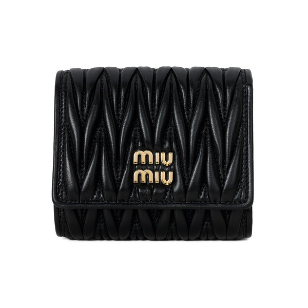 26SS Miu Miu Materesa Small Black Women's Clutch 5MH033 AFPP F0002