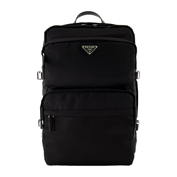 26SS Prada Lina Nylon Backpack Black 2VZ101 2DMG F0002
