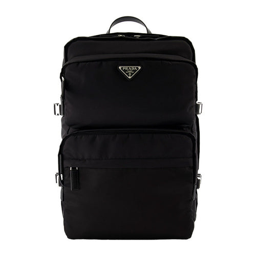 26SS Prada Lina Nylon Backpack Black 2VZ101 2DMG F0002