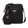 Prada Linen Crossbody Black 2VH112 2DMH F0002