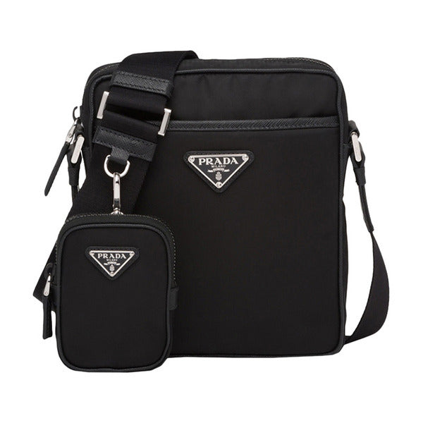 Prada Linen Crossbody Black 2VH112 2DMH F0002