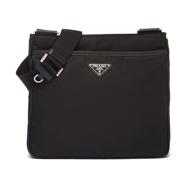 Prada Linen Messenger Bag Black 2VH118 V XOO 2DMH F0002