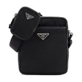Prada Linen Crossbody Black 2VH112 V XOP 2DMH F0002