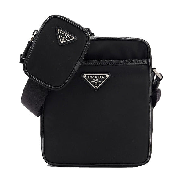 Prada Linen Crossbody Black 2VH112 V XOP 2DMH F0002