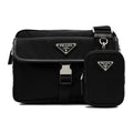 Prada Lino Leather Crossbody Black 2VH133 V XMP 2DMH F0002
