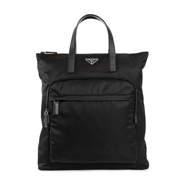 Prada Linen tote bag Black 2VG098 2DMG F0002