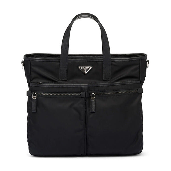 Prada Linen Safiano Tote Bag 2VG860 V XON 2DMH F0002